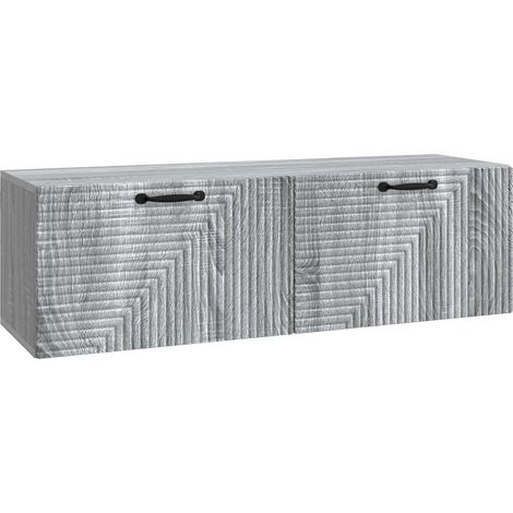Maison Exclusive - Mobile Porta TV da Muro Grigio Sonoma 98 x 31 x 30 cm (1/5)