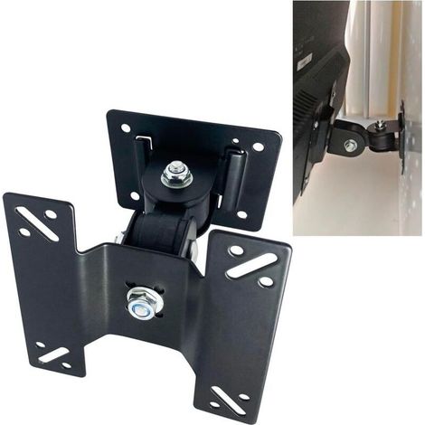 Wall mount for monitor, compatible with PC and TV monitors from 14 to 27 inches, adjustable. (1/5)
