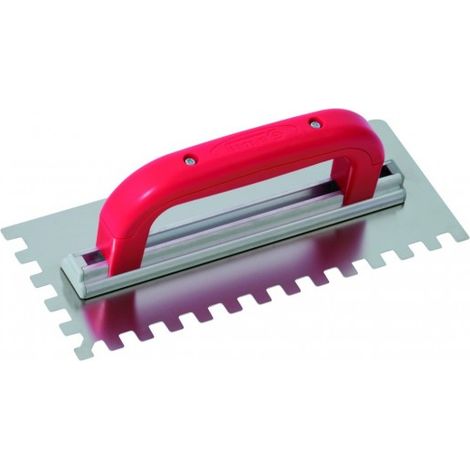 SOFOP TALIAPLAST - Platoir à colle inox 28x11 dents carrées 10mm