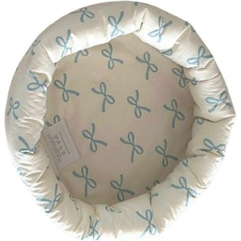 Panier de rangement rond imprimé nœud papillon pour bureau (1/5)