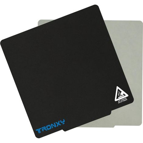 Tapis adhésif magnétique pour panneaux de construction Tronxy, ultra-flexible, amovible, 220 x 220 mm, compatible avec 2 (1/5)