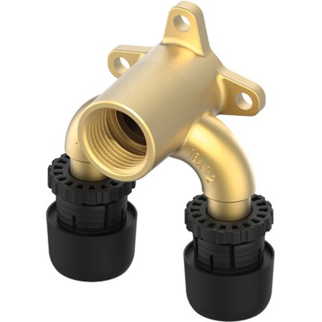 TECE TECElogo-Ax Doble placa de pared en U Dimensión 16 x Rp 1/2, Bronce de silicio, 8803701