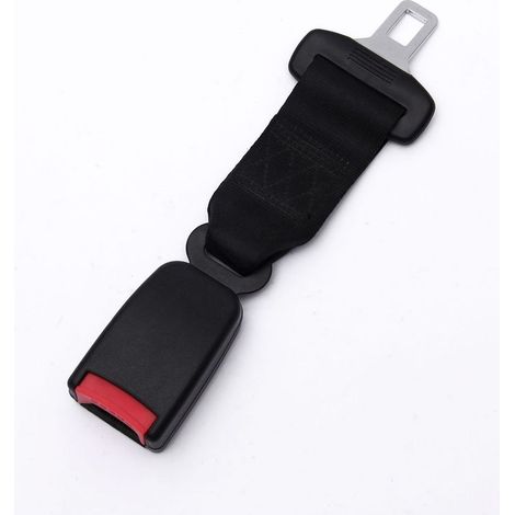 Lot de 2 rallonges de ceinture de sécurité universelles pour voiture, sangle d'extension de ceinture de sécurité réglable 23 cm (noir)-