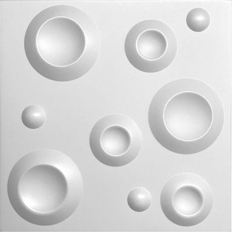 Décoration 3D, autocollants de décoration de salon et de chambre, revêtement en relief tridimensionnel, 15 pièces, 3030cm,Non autocollant (1/5)
