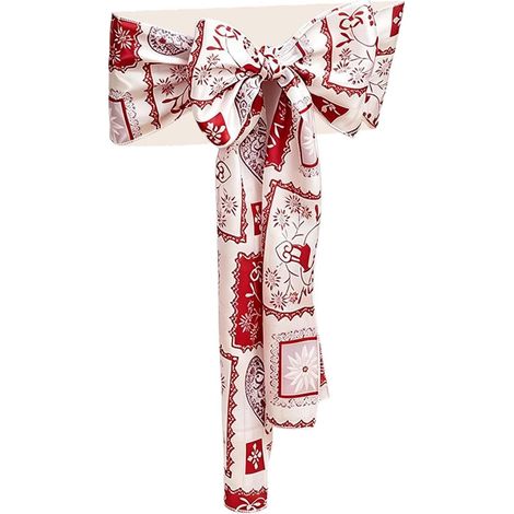 Nœud De Chaise Noël Liens Et Lavables Thème Noël Décoration De Chaise À Nœud Pour Maison, Mariage, Banquet, Shower, Anniversaire, Fête, Soirée, Restaurant, (1/5)