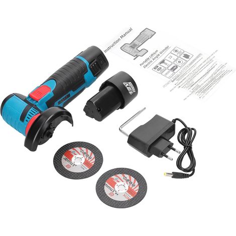 Mini meuleuse d'angle sans fil 12 V, batterie lithium-ion à balais, polisseuse et coupeuse
