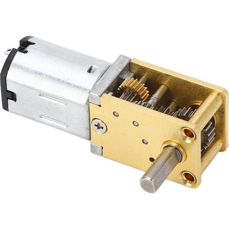 Moteur à engrenage vis sans fin arbre simple 6V CC micro brushé réducteur de vitesse avec support fixation 190 tr/min rapport 1:42 (1/5)
