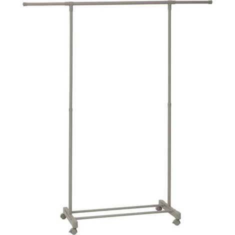 Portant à Vêtements Extensible "Hangy" 92-145cm Gris (1/5)