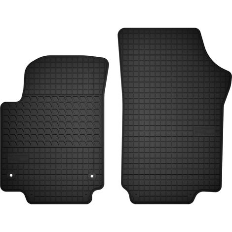 Tapis de sol avant en caoutchouc pour : Skoda Citigo hatchback (de 2011 à 2019)