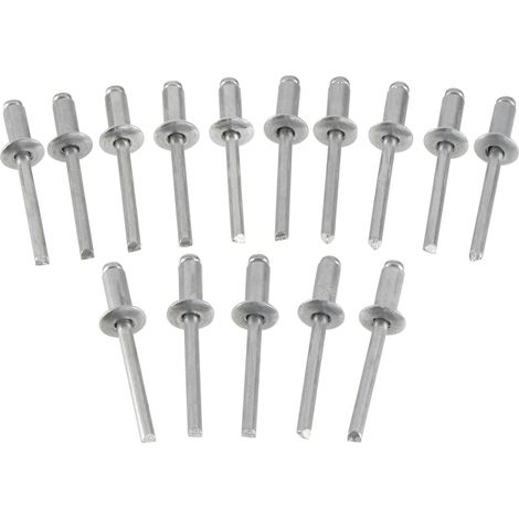 STANLEY 1-PAA64T 1-PAA64 Aluminium Rivets Medium 5 x 7mm Pack of 15 STA1PAA64
