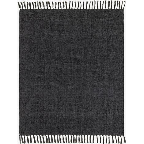 Plaid Manta en chenille Maidina SKLUM Gris Graphite
