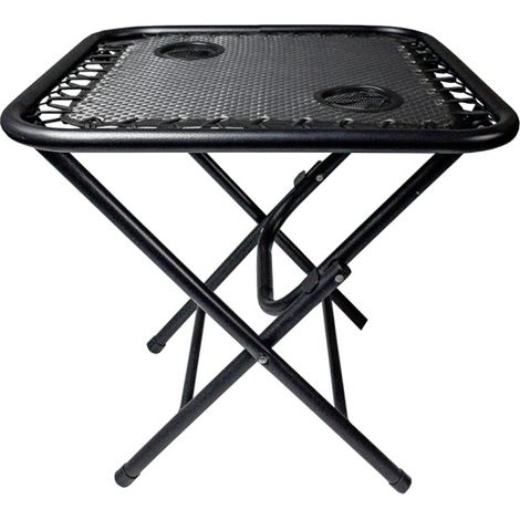 Aga Campingtisch MR52TB – Klapptisch 50x50x50 cm mit 2 Getränkehaltern – faltbar, stabil & wetterfest – kompakt für Camping & Reisen