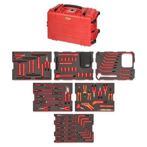 BAHCO - Caisse à outil usage intensif avec outils isolés - 79 Pcs
