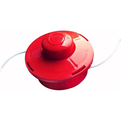 Bobine de fil avec tête de coupe à double fil et pression automatique, enrouleur de câble en nylon, accessoires pour tondeuse à gazon, bobine de rechange pour débroussailleuse thermique, 1 pièce rouge (1/5)