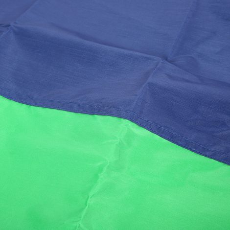 Auvent de jardin extérieur en tissu Oxford 210D, 132 x 226 cm, avec toit et balançoire (vert, bleu, rouge) (1/5)
