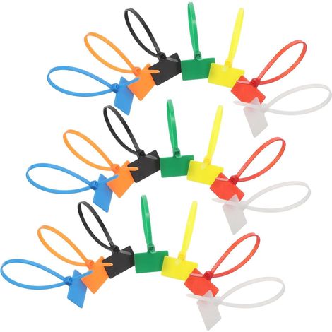 Colliers de serrage nylon autobloquants 250 pièces avec étiquettes étanches 4x150 mm pour gestion de câbles en intérieur et identification rapide (1/5)
