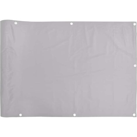 Maison Exclusive - Balkon-Sichtschutz Grau 500x90 cm PVC (1/5)
