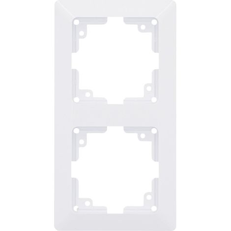 Unitec Abdeckrahmen 2-fach LeMans ultraweiß Abdeckrahmen