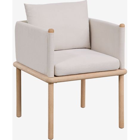Sedia da giardino con braccioli in legno di acacia Olivia SKLUM            