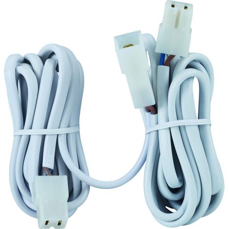 Extension cord for 2 x 12 V recessed lights Plug-in connections, 2 x 2 m (1/3)