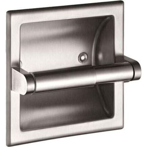 Silver Recessed Stainless Steel Toilet Paper Holder Roll Holder for Toilet Bathroom Kitchen