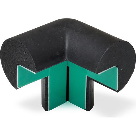 Moravia Prallschutz MORION Kreis Kantenschutz 40 x 40 Außenecken dreischenkelig schwarz