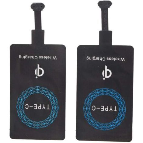 Récepteur Chargeur Sans Fil Qi Type-C - 2 Pièces Autocollant Auto-Adhésif (1/5)