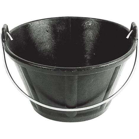 TALIAPLAST cubo italiano/hispano 10 l , Cubo italiano 10 Litros Capacidad: 10 Litros Color: Negro Con borde Mayor comodidad durante el transporte y fácil recogida d