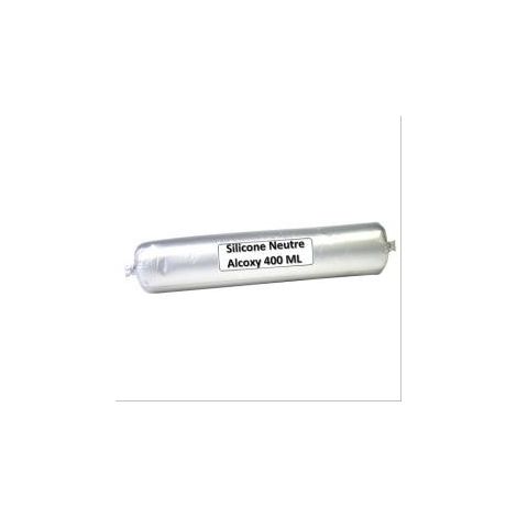 Mastic menuiserie silicone B 800 blanc - 25 poches de 300ml