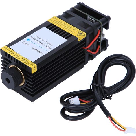 Module Tête Laser BACHIN 5500mW 445nm, Lumière Bleue Réglable pour Graveuse, Découpeuse Précision, Accessoire Compatible (1/5)