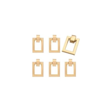 Ede Sollbry Lot de 6 boutons dorés pour meubles et tiroirsPoignée de cuisine, pour armoires de cuisine, commodes, penderies (1/5)
