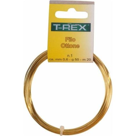 Fil d'Or en cuivre de 0,60 mm, 50 m, G 22 Trex 01227