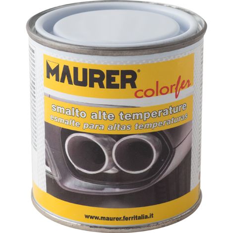 SMALTO - ALTA TEMPERATURA - GEL ANTIRUGGINE NERO SATINATO MAURER 250ML
