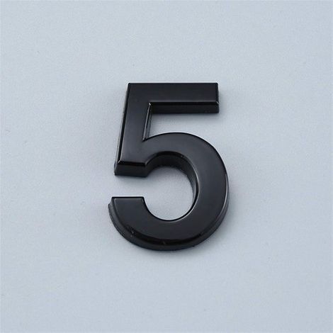 Sei targhette numeriche 3D moderne，realizzate in acrilico ABS，con numeri civici e per cassette postali，adatte per porte di case，8 (1/5)