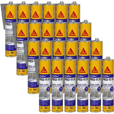 Lot de 24 mastics colle SIKA Sikaflex PRO 11 FC Purform - Gris béton - 300ml