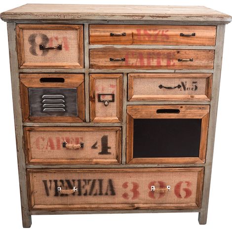 Credenza con Cassetti Vintage H 83 cm (1/4)