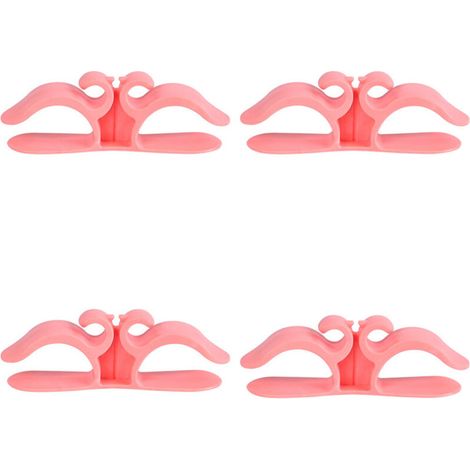 Organisateur de cordon de cuisine, 9,6 x 3 cm, petit enrouleur de cordon multifonctionnel pour appareils de cuisine, rose, 4 pièces. (1/5)