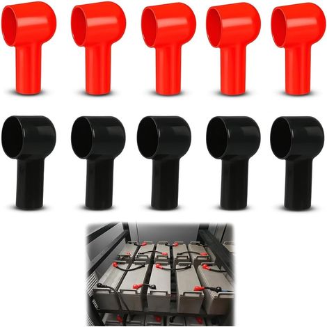 10 Capuchons,Isolation 50x26 mm,Caoutchouc,Bornes Batterie,Anti Parasite,Motos Bateaux (1/5)