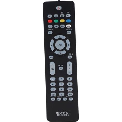 Télécommande - AIMOONSA - RC2034301-01 - Pour TV Philips - Noir - 433 MHz (1/5)