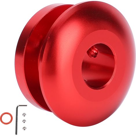 Soufflet de levier de vitesses avec bague de retenue et butée universelle pour voiture, rouge (1/5)