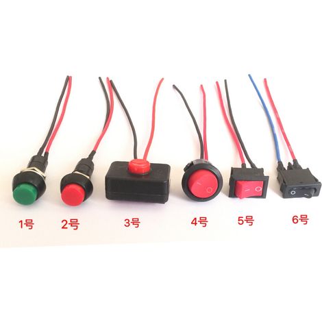 Car, truck, motorcycle, electric vehicle modification push button switch rocker switch horn audio switch 12V 24V (1/3)