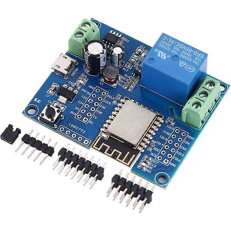 Module de contrôleur de relais Wi-Fi, module de contrôleur sans fil ESP8266 ESP-12F 5 V CC 8 V-80 V pour application domotique IoT (1/5)