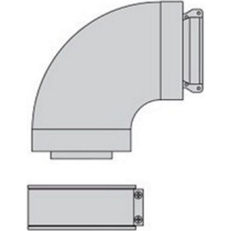 Beretta 1100089 - Coude Alu Fumisterie 90° 60/100 Standard