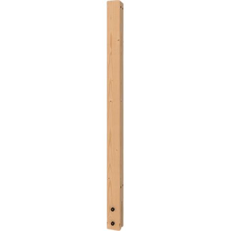 SELVA – Montante per parapetto in legno, fissaggio laterale