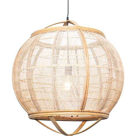 Smarte Pendelleuchte braun 58 cm inkl. Wifi G95 - Pascal