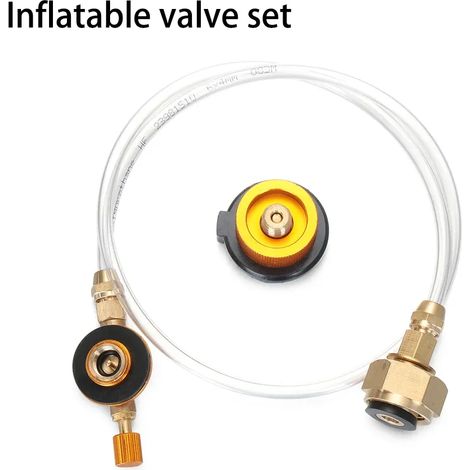 Adaptateur de gaz pour réchaud de camping, accessoires de survie pour réchaud de camping, équipement de remplissage de cartouches de butane, fournitures de cuisine de camping, réchauds portables (1/5)