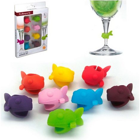 Vin Bouquet 014 verres silicone clip accessoires vin identifier verres