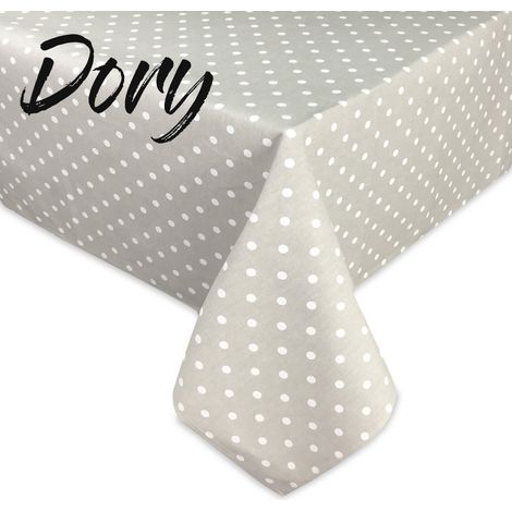 TOVAGLIA DORY disegno POIS BIANCHI in cotone Cm. 140x140 x4 persone