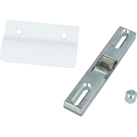 Terrassentür-Set Universalschnäpper Hülse Balkontürgriff Aluminiumgriff Ziehgriff Weiß - RAL9016 (1/2)