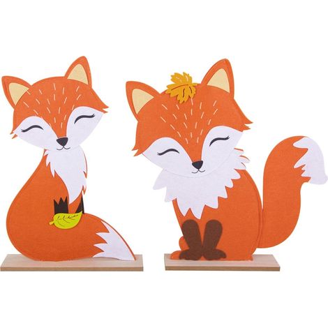 TrendLine Dekoaufsteller Fuchs 40 x 27 cm orange Figur